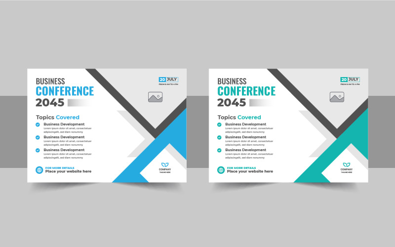 Élő webinárium esemény meghívó banner design sablon és üzleti képzési promóciós plakát