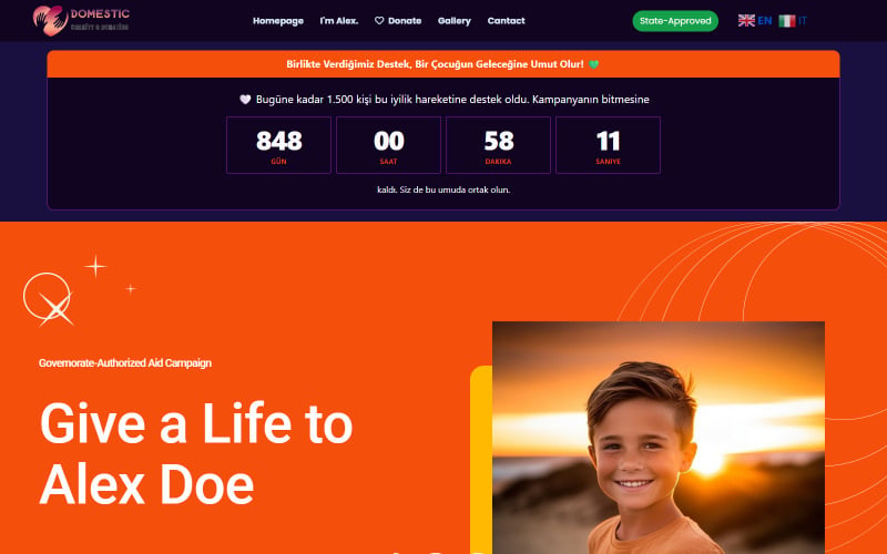 JL Trajedic Безкоштовна тема Joomla для пожертв та збору коштів