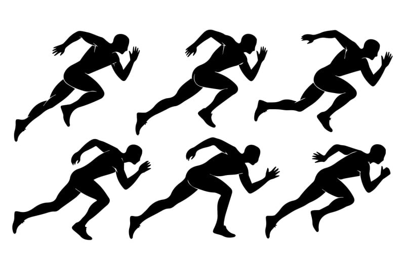 Atletiska sprintträningspositioner