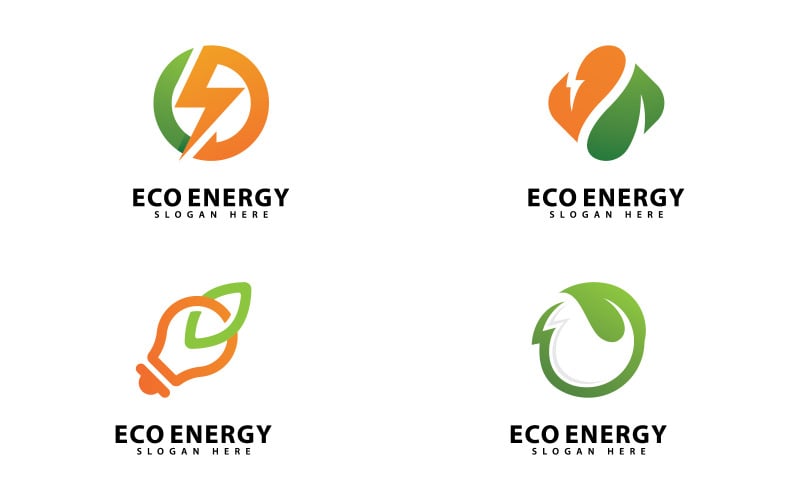 Eco Energy Vector Logotypsymbol V15
