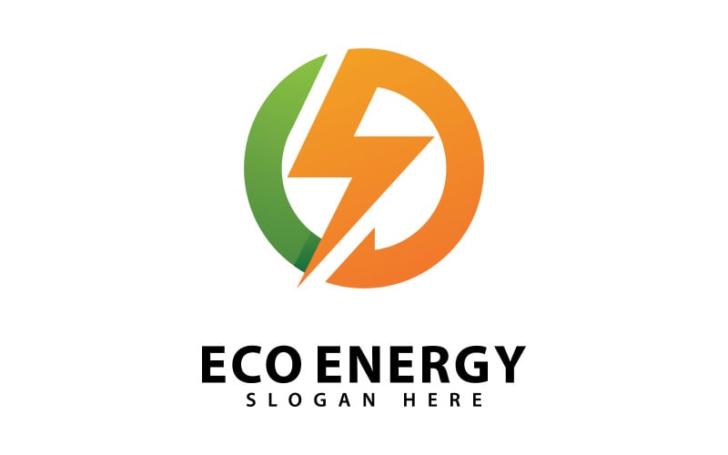 Symbol logo Eco Energy Vector V5