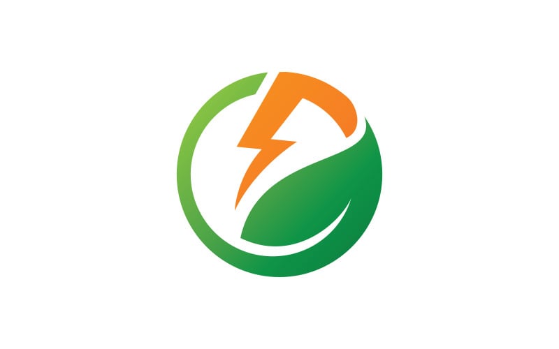 Symbol logo Eco Energy Vector V9