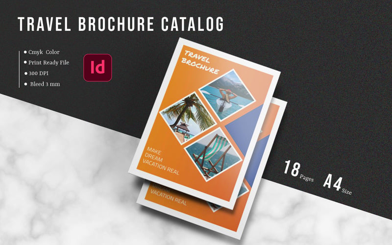 Modello di brochure professionale per agenzie di viaggio
