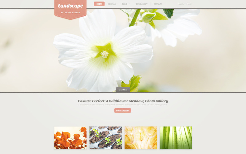 Modèle PSD de conception de paysage