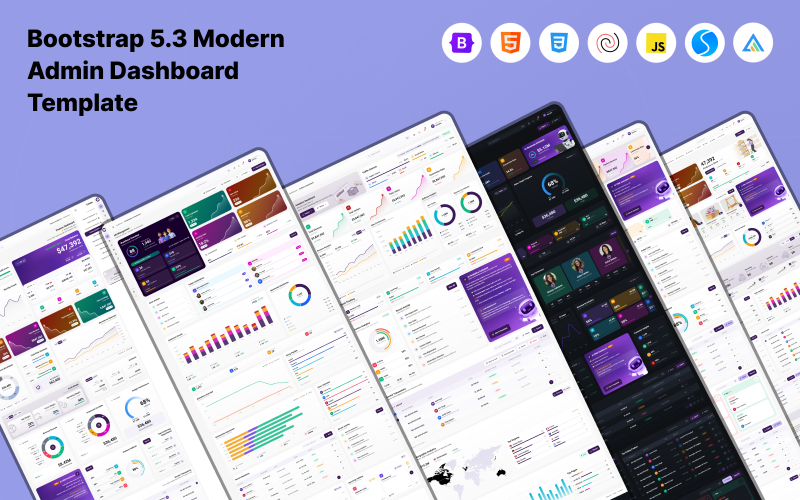 Corexa — Премиум-шаблон административной панели на основе Bootstrap 5.3, предназначенный для многоцелевого использования.