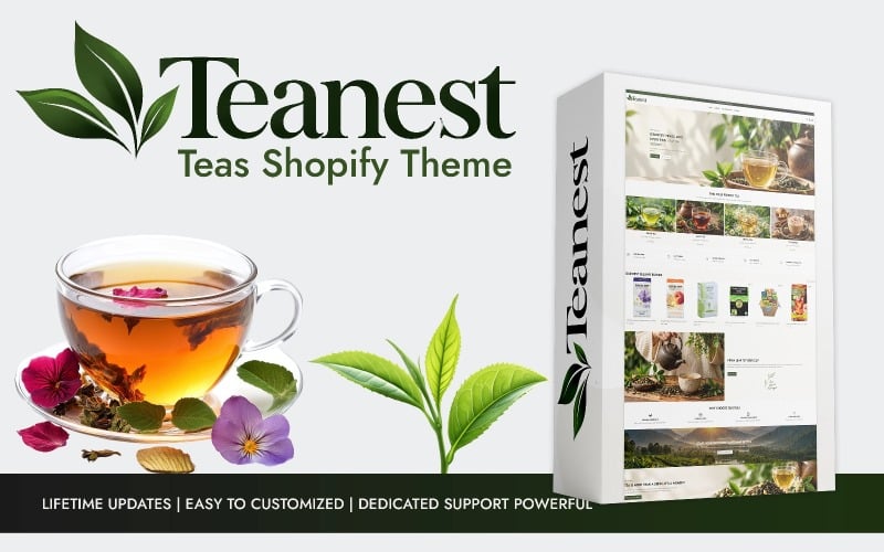 Teanest – 茶饮 Shopify 主题