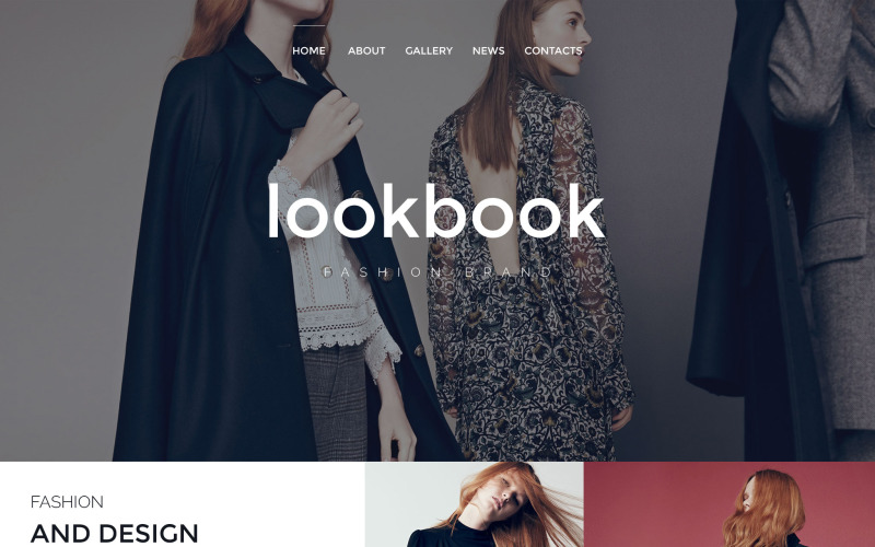 Fashion Responsive Website-Vorlage