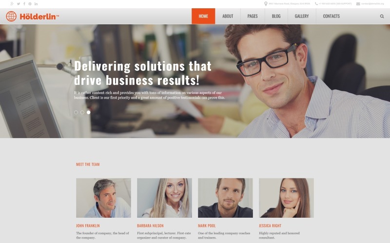 Holderlin Joomla-sjabloon