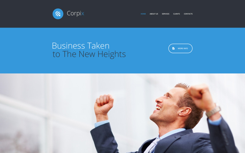 Plantilla web para sitio web Corpix