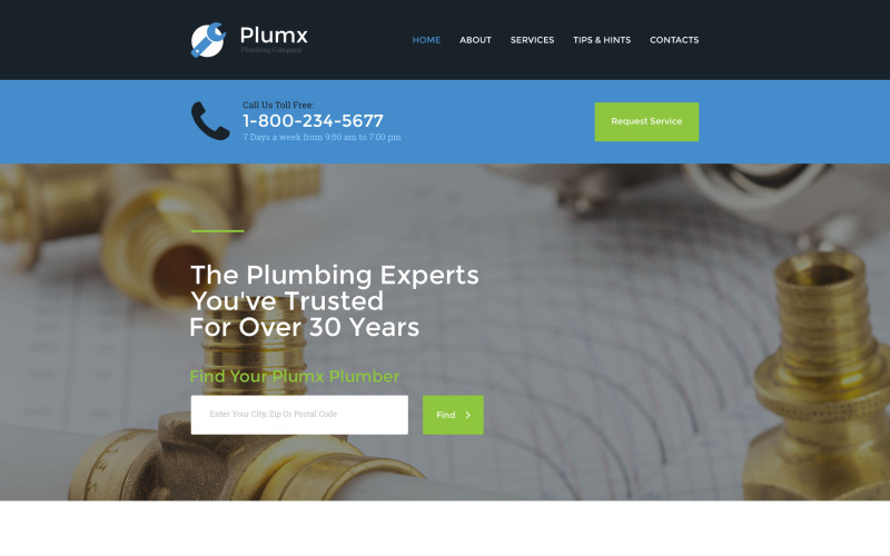 Šablona webových stránek Plumx