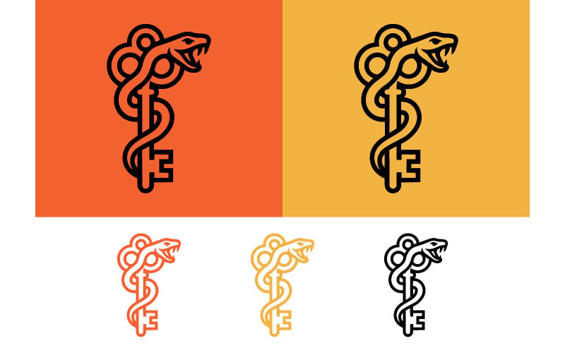 Slangensleutel logo pictogram symbool.