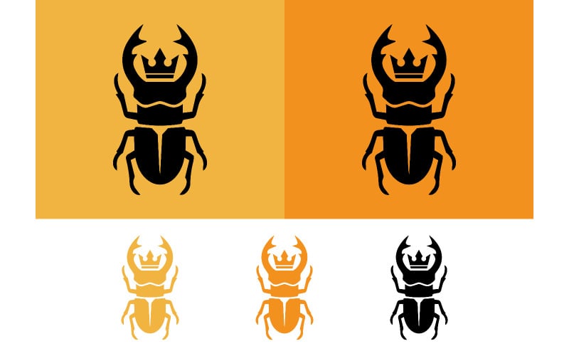 Logo koruny roháče geometrické tmavé.