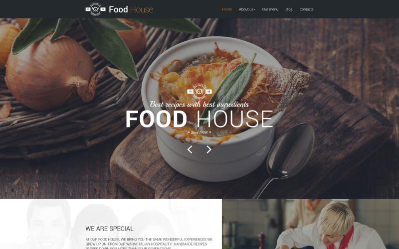 шаблон food house drupal