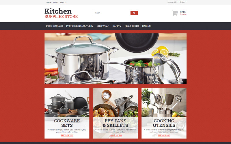 Keukenbenodigdhedenwinkel PrestaShop-thema