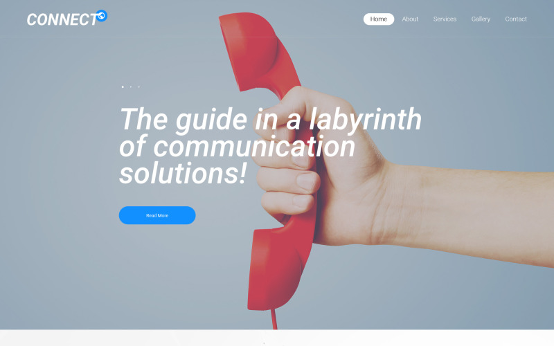 Sjabloon voor responsieve website van ISP