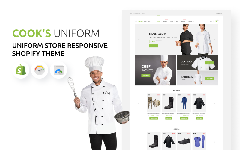 Швидко реагуюча тема Shopify у магазині
