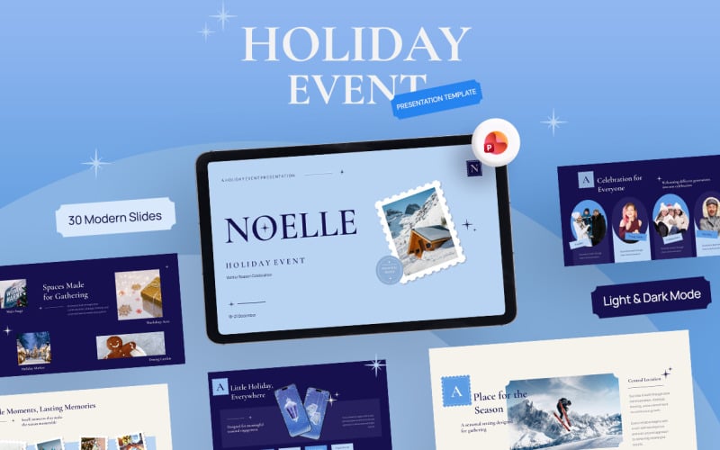 Noelle - Apresentação de PowerPoint para Eventos de Fim de Ano