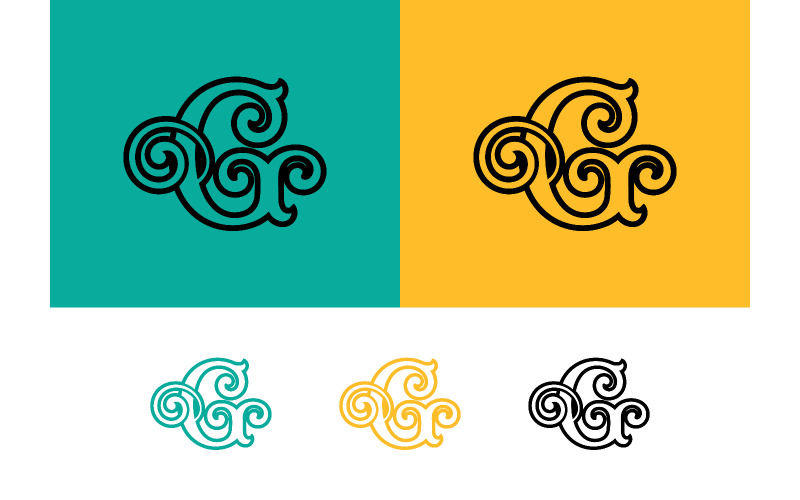 Elemento grafico astratto a spirale.