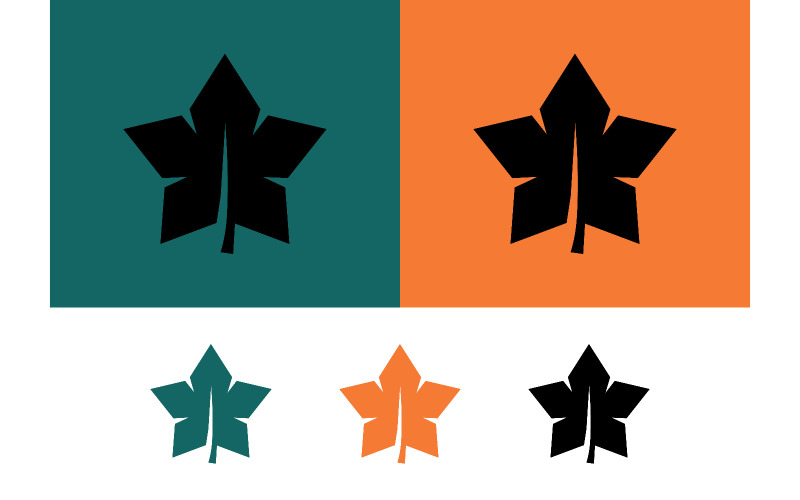 Bladpictogram in twee kleuren voor ontwerpdoeleinden.