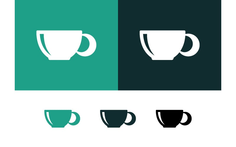 Eenvoudig koffiekopje-icoon met een strak design.