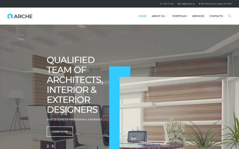 Arche - Arkitektur Responsive Creative HTML webbplats mall