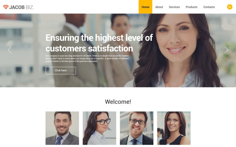 Business & Services Responsive Website Template