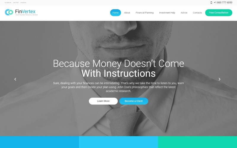 fin vertex wordpress тема
