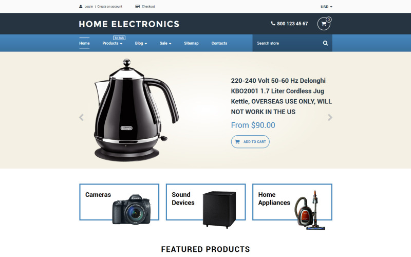 Hogar Electrónica Tema Shopify