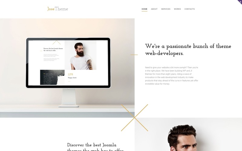 JoseTheme - адаптивний веб-дизайн шаблону веб-сайту