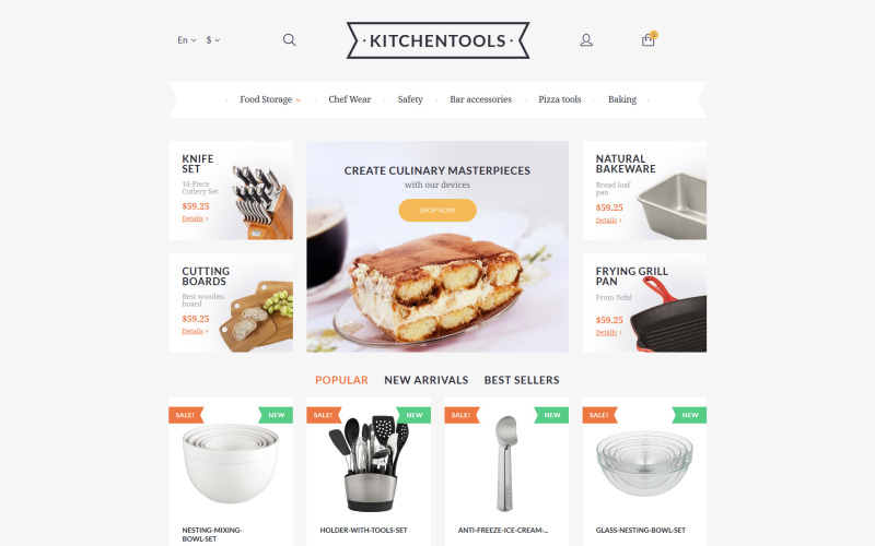 Keukengereedschap PrestaShop-thema