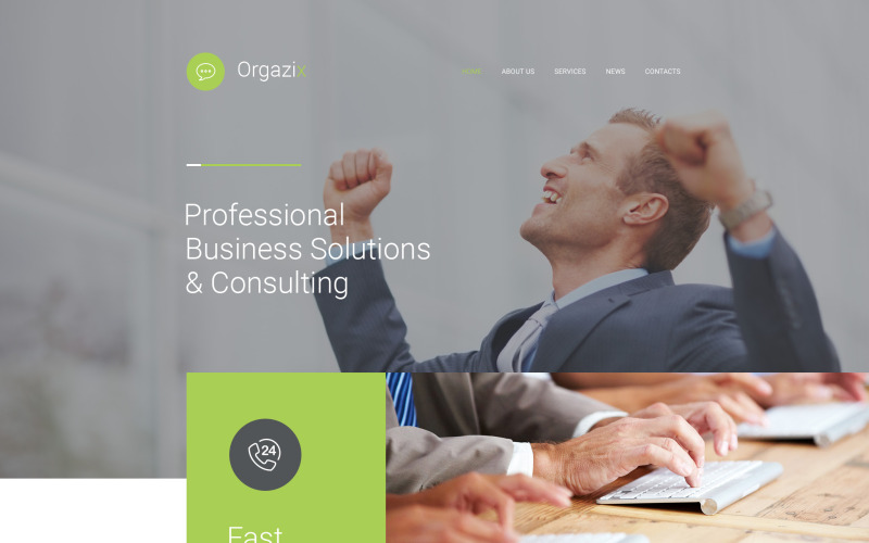 Modèle de site Web d'entreprise