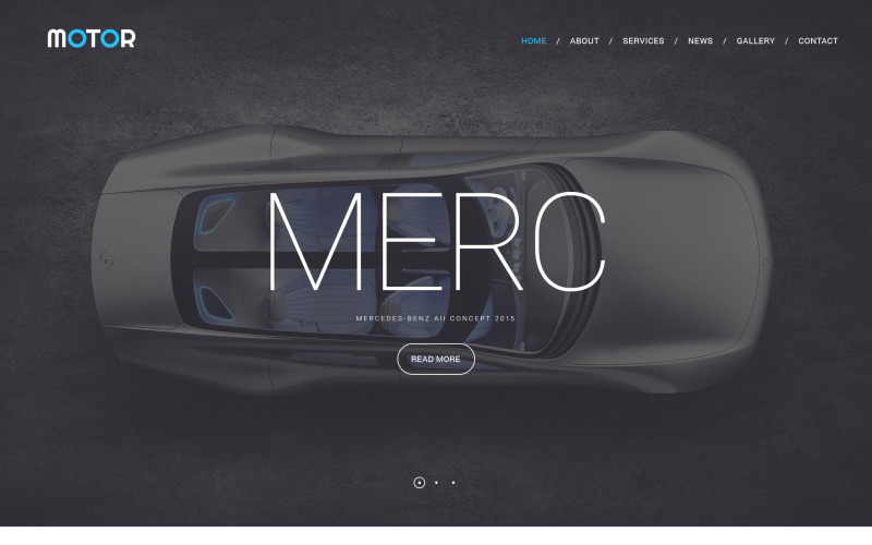 Modelo de site do motor