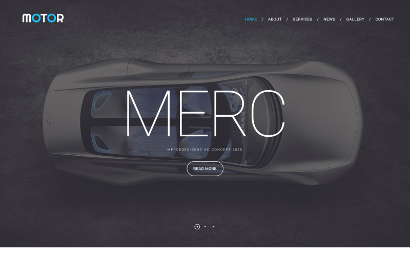 Website sjabloon voor motor