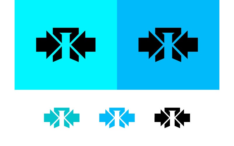 Abstracte sterrenexplosie-icoon met pijlen op een blauwe achtergrond.