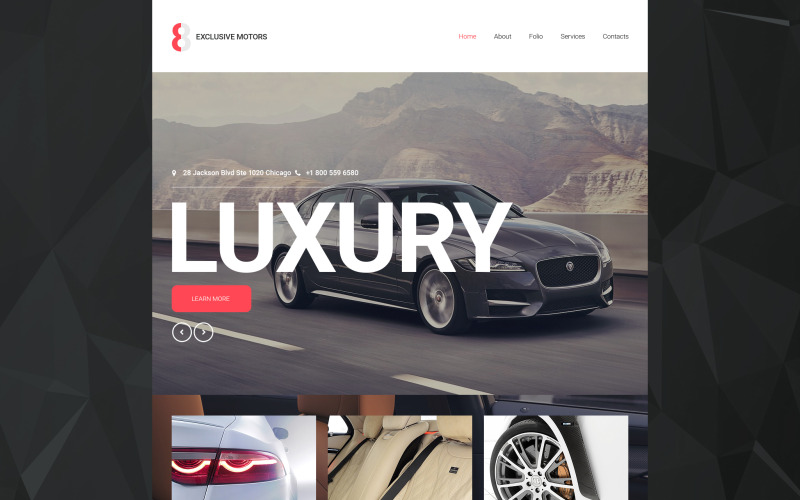 Auto responsieve website sjabloon