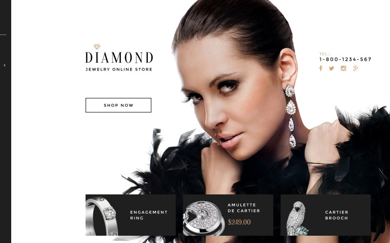 тема diamond shopify