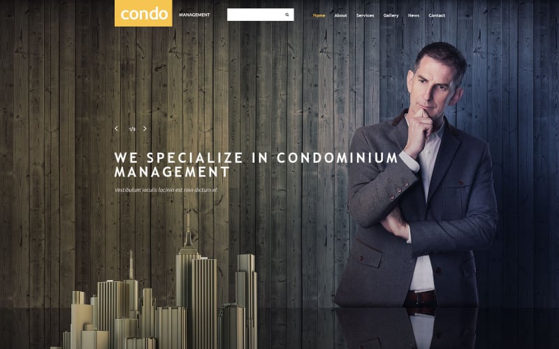 Management Company Responsive Website Template