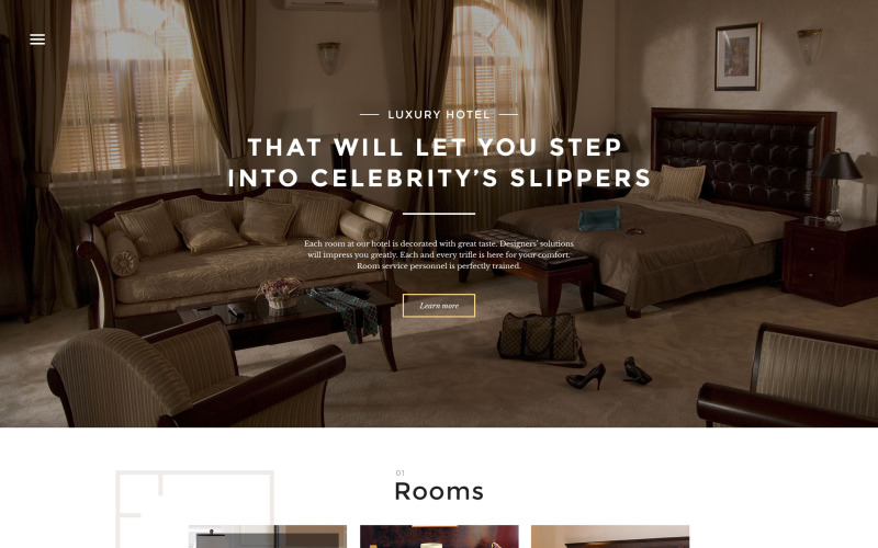 Responsive Website-Vorlage für Hotels