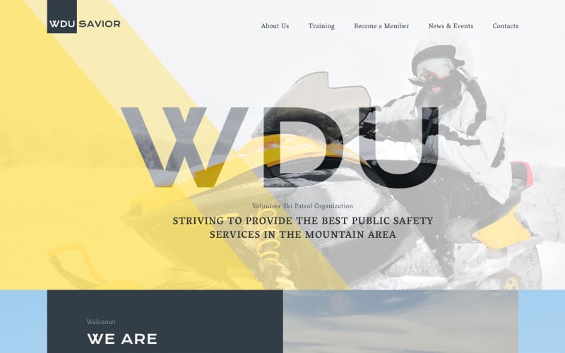WDU Frälsares webbplatsmall