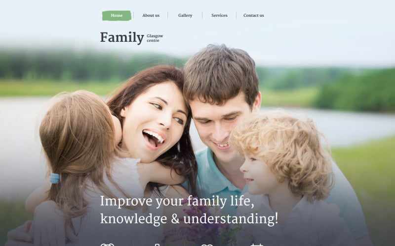 Website sjabloon voor Family Center