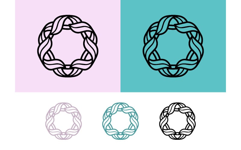 Design a trama circolare per progetti creativi.
