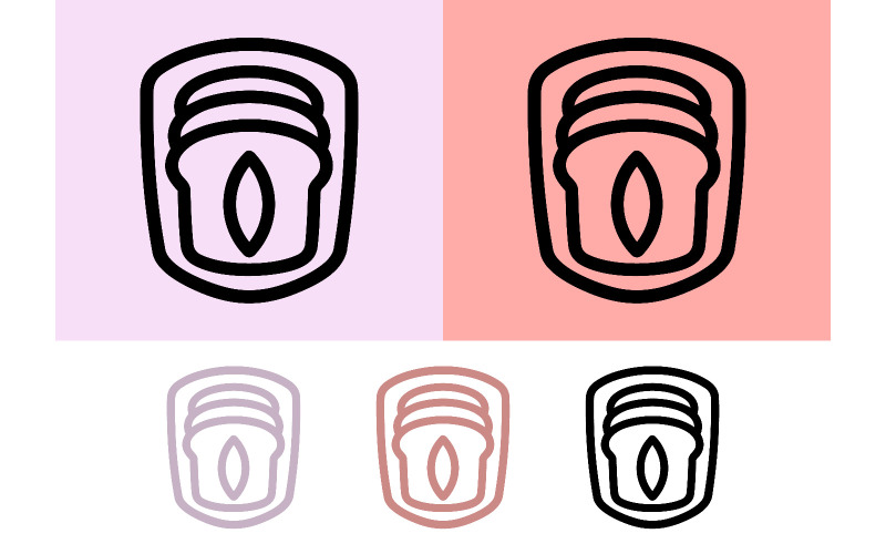Ensemble de logos pour tranches de pain.