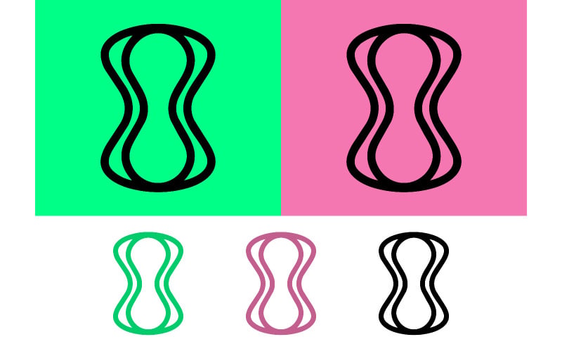 Logo abstrait en forme de huit, représentant l'infini.