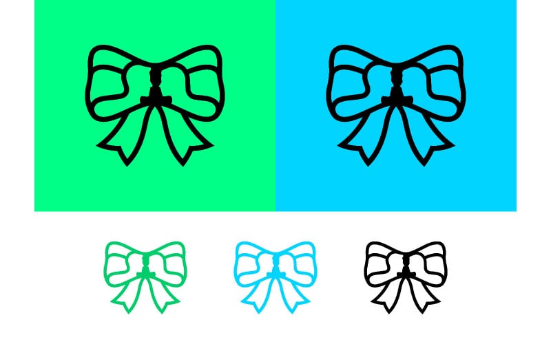 Icône graphique de nœud papillon stylisé.