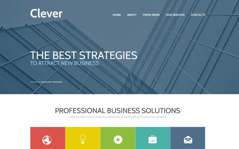 Business & Services Responsive Website Template