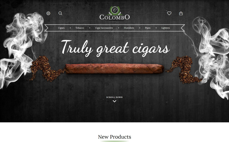 Colombo - Tobaksresponsivt PrestaShop-tema