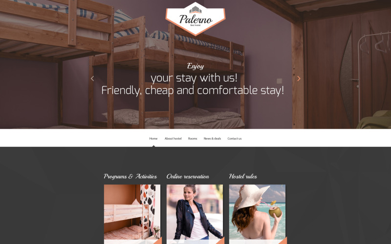 Modèle de site Web réactif pour hôtels