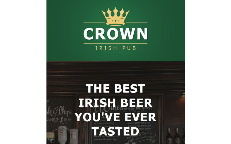 pub отзывчивый шаблон информационного бюллетеня