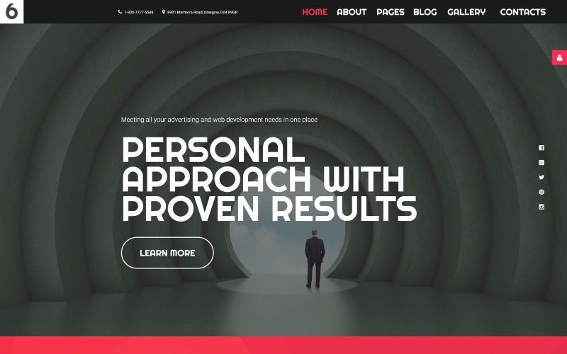 шаблон рекламного агентства joomla