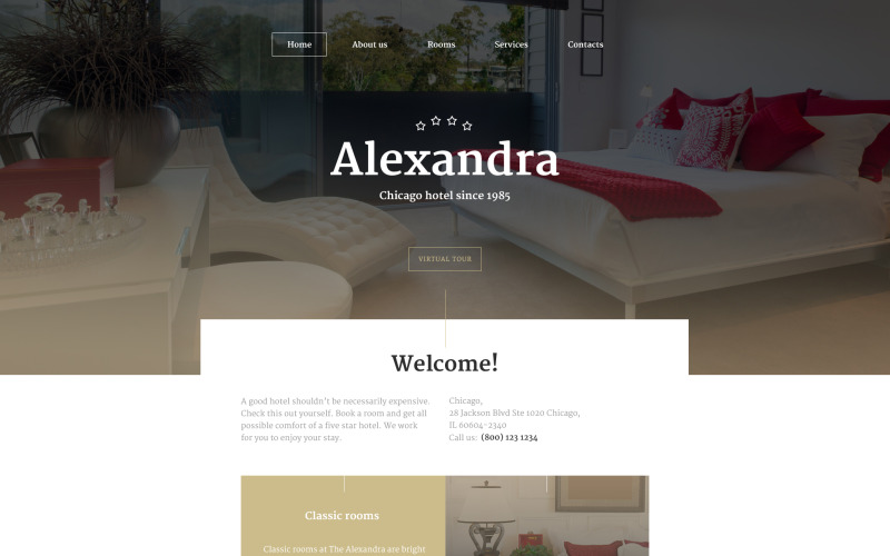 Aleksandra Website-Vorlage